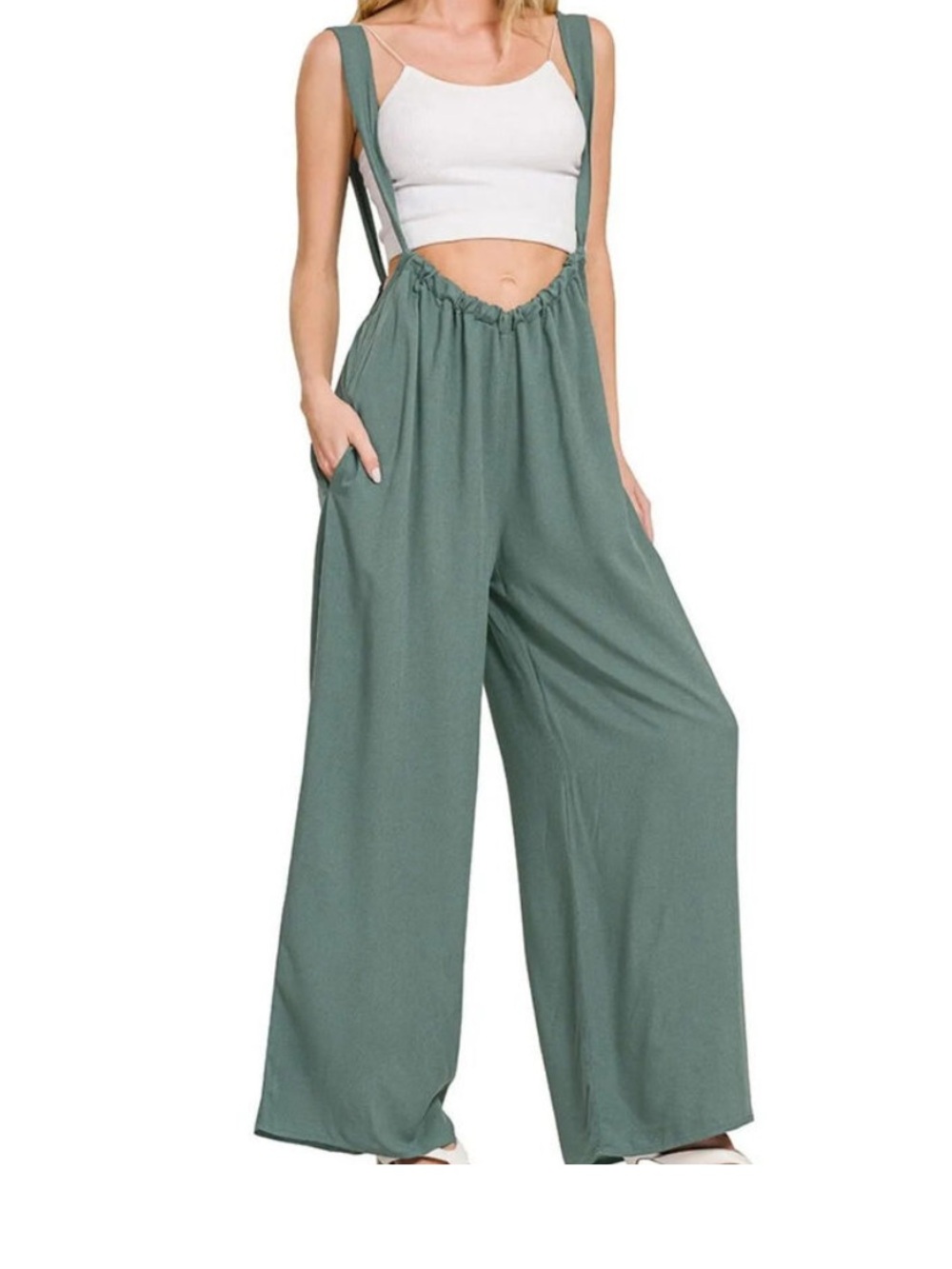 NWOT Zenana Casual Strappy Jumpsuit